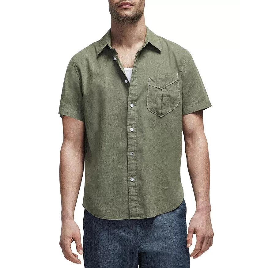 Rag Bone Short Sleeve Relaxed Fit Arrow Shirt L30430 Mens Size XL