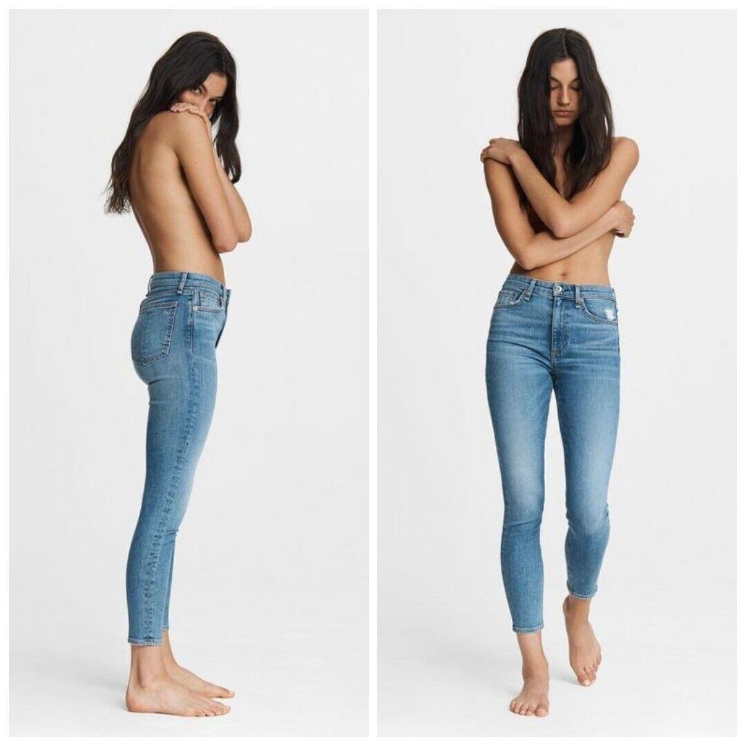 Rag Bone Jeans Nina High Rise Ankle Skinny sz 24 in West Mar