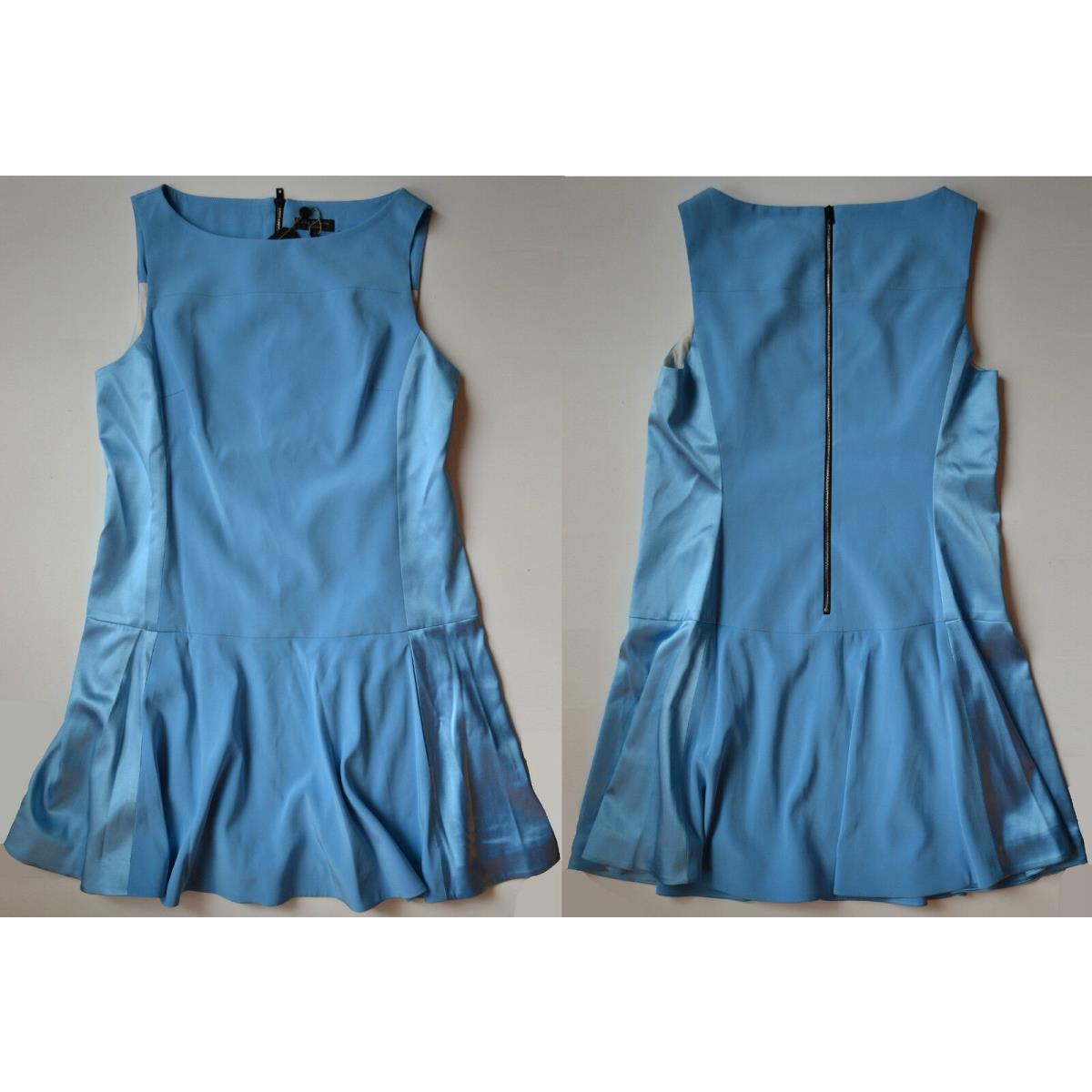 Rag Bone Silk Flounce Dress in Light Blue Size 8