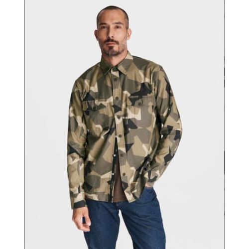 Rag Bone Engineered Jack Camo Cotton Green Shirt sz Xxl