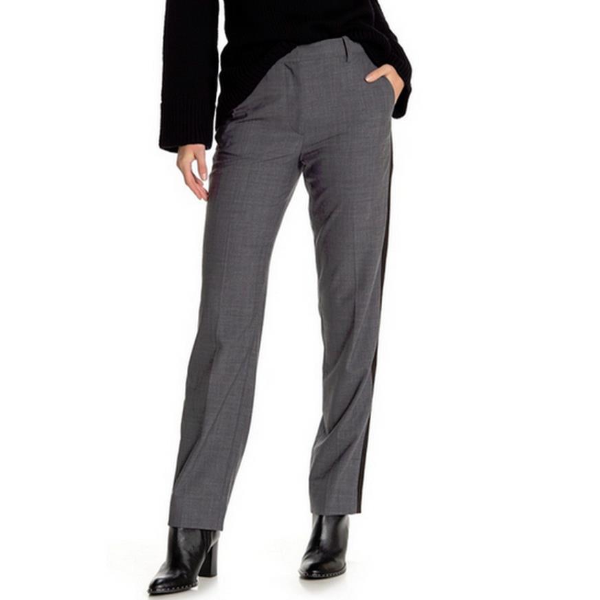 Rag Bone Ridley Tuxedo-inspired Stretch Wool Pants Grey 2