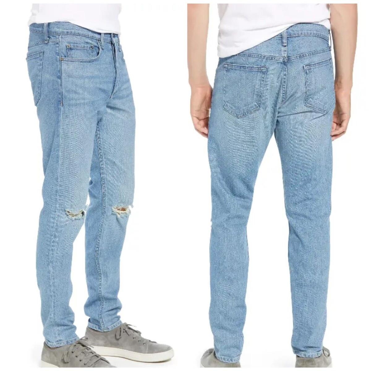 Rag Bone Men`s Fit 1 Slim Fit Jeans In Pylle Holes Size: 36