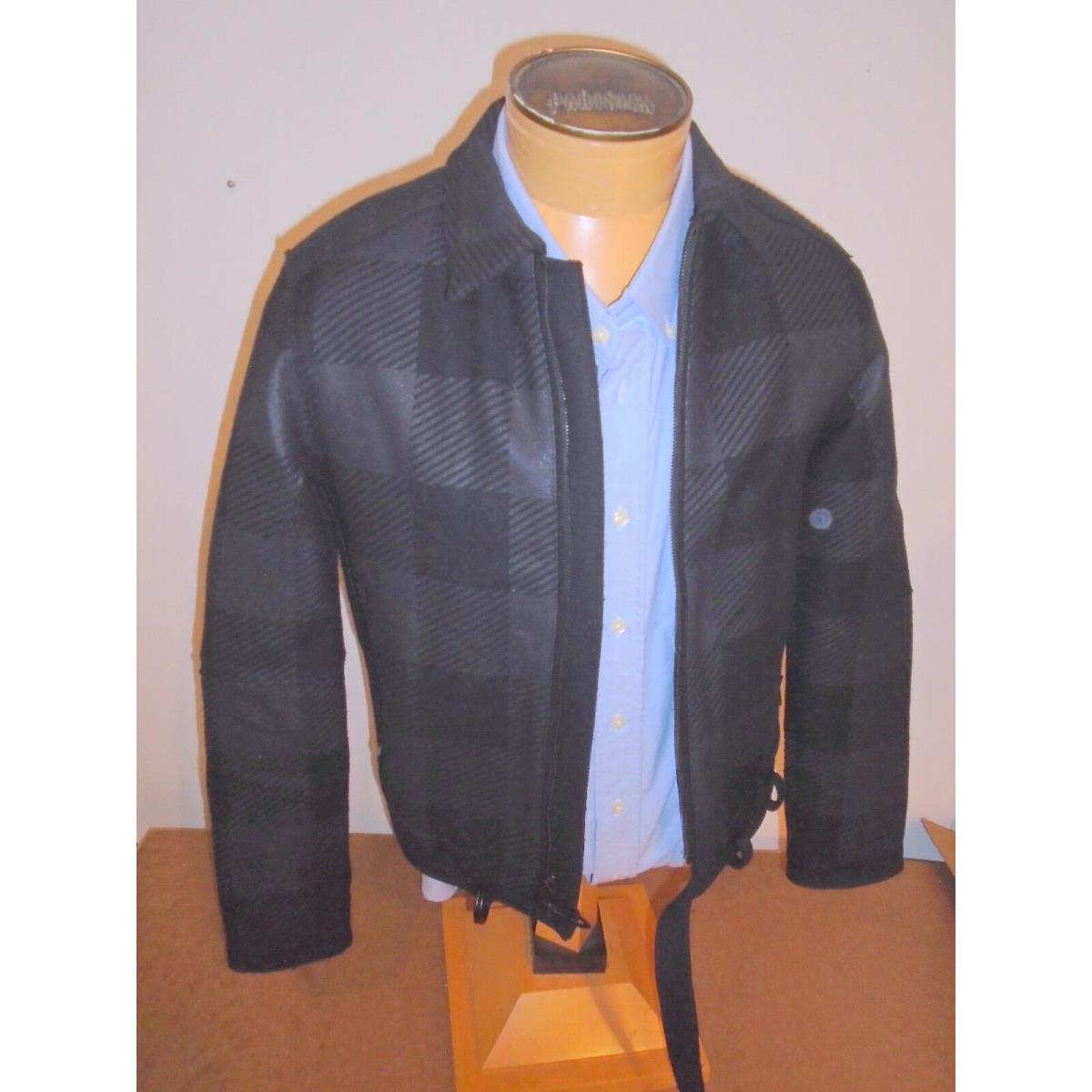 Rag Bone Wool Blend Vulcan Kingsley Jacket Black Charcoal Size 38