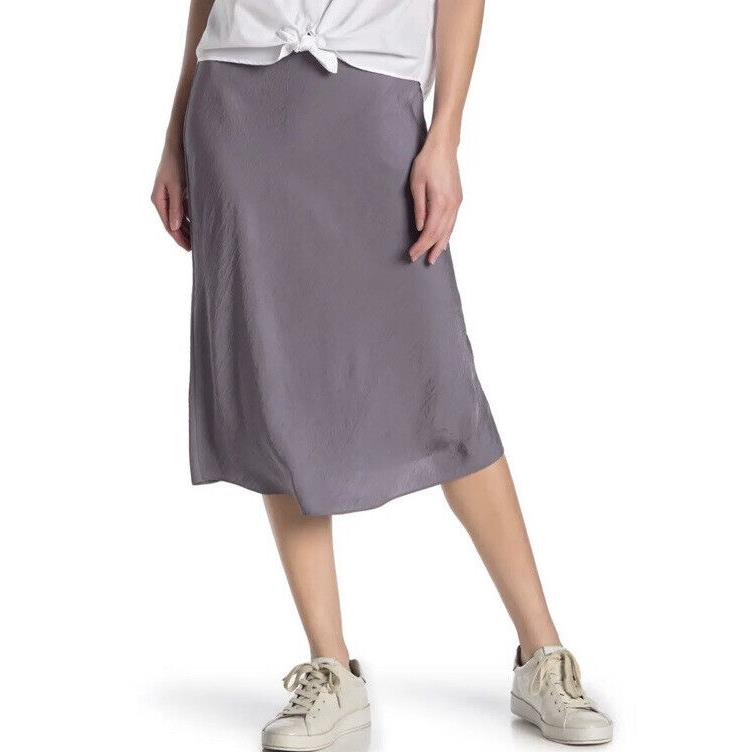 Rag Bone Mandy Silk Skirt Pull-on True Steel Sizexxs WAW20SB014M2OP