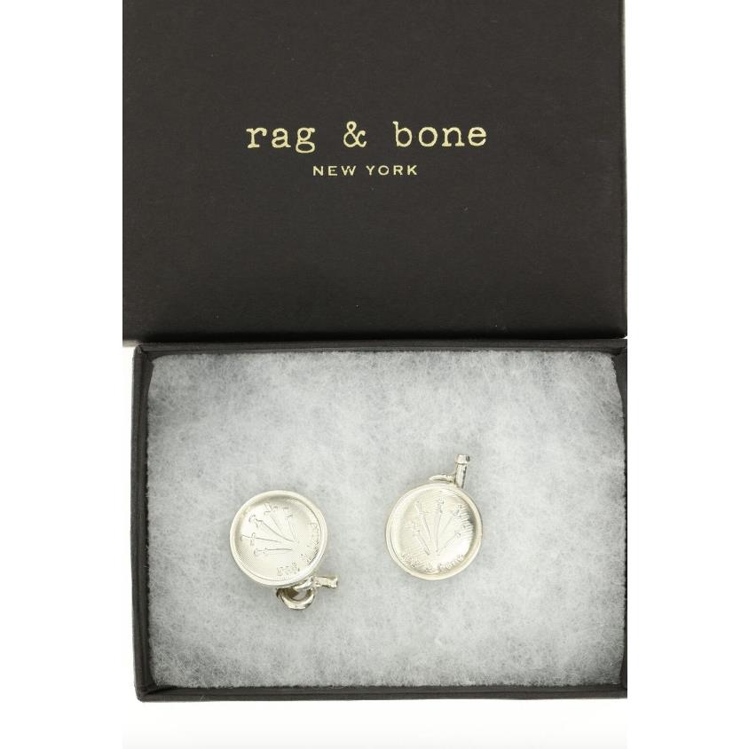 Rag Bone Mens Silver Sterling Silver Cuff Links 2004