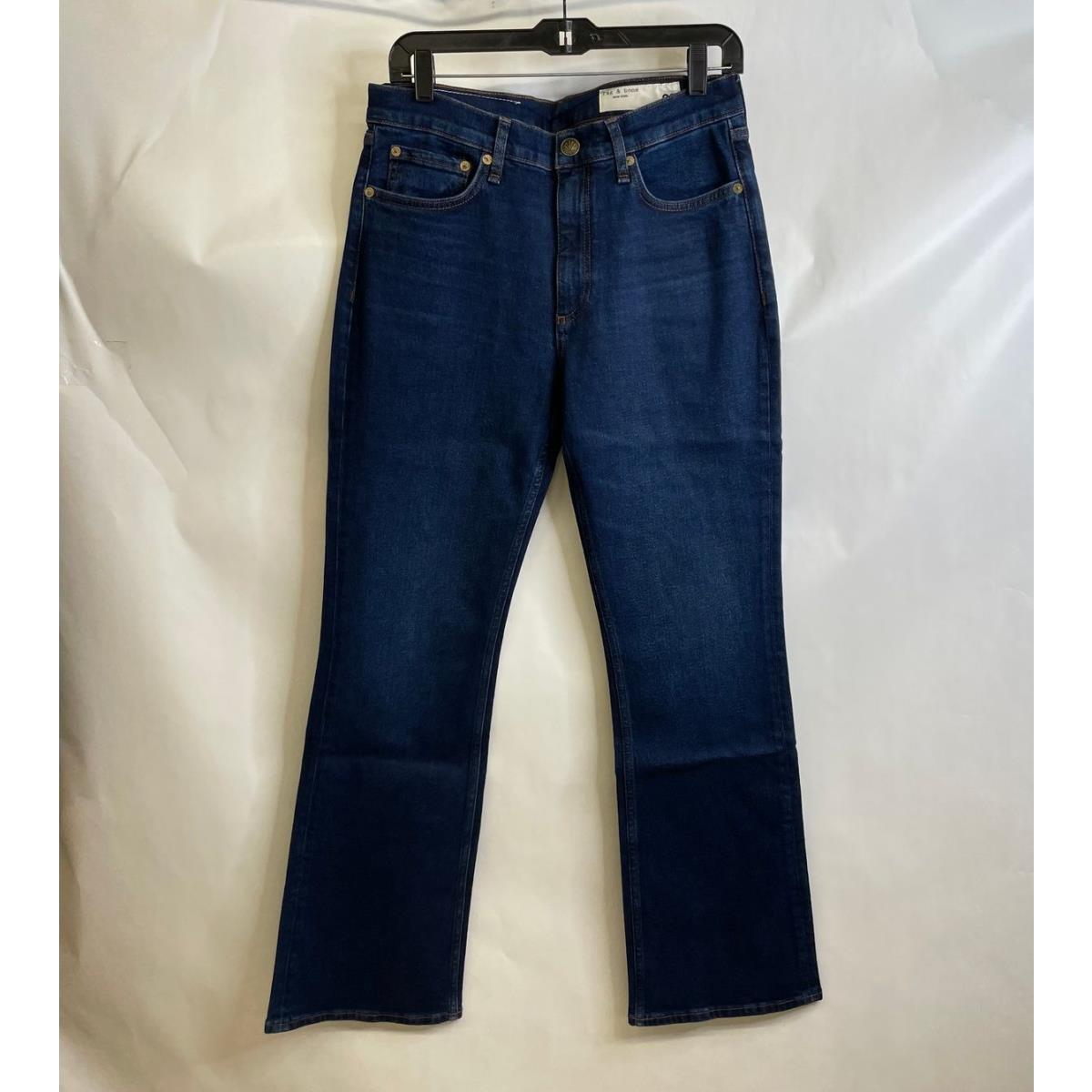 Rag Bone Peyton Mid Rise Bootcut Jeans Women`s Size 29 Clarissa Blue Wash