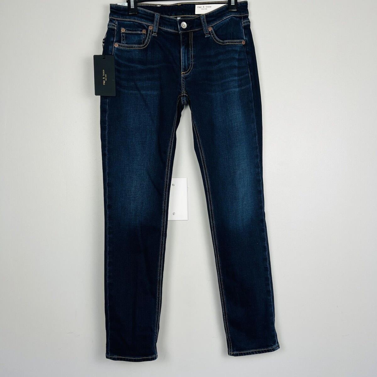 Rag Bone Sz. 24 Jean Dre Low Rise Slim Boyfriend Bianca Wash Denim Womens