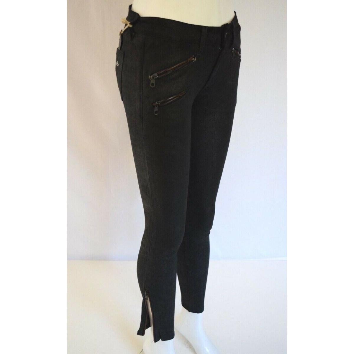 Rag Bone Rbw Leather Legging Jeans For Women SZ 27 in Black