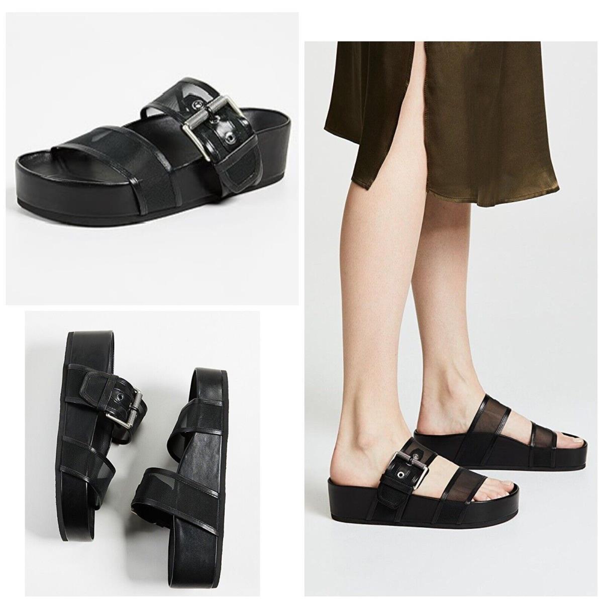 Rag Bone Evin Slip On Sandal In Black Mesh Size: 40 US 10