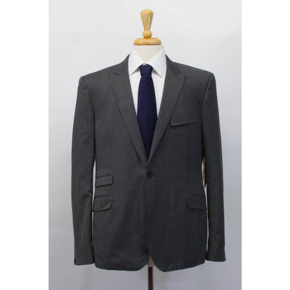 Rag Bone Men`s Wool Herringbone Print Sport Coat Size 44