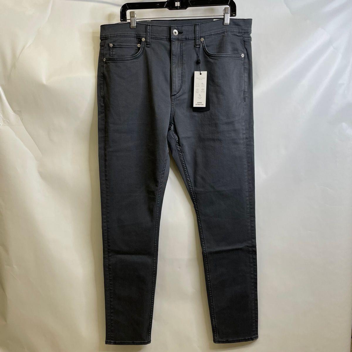 Rag Bone Fit 1 Skinny Stretch Jeans Men`s Size 36x32 Shado