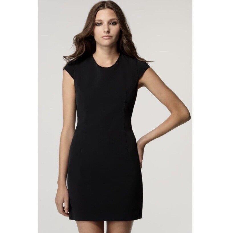 Rag Bone Eva Cutout Back Black Dress Size 6