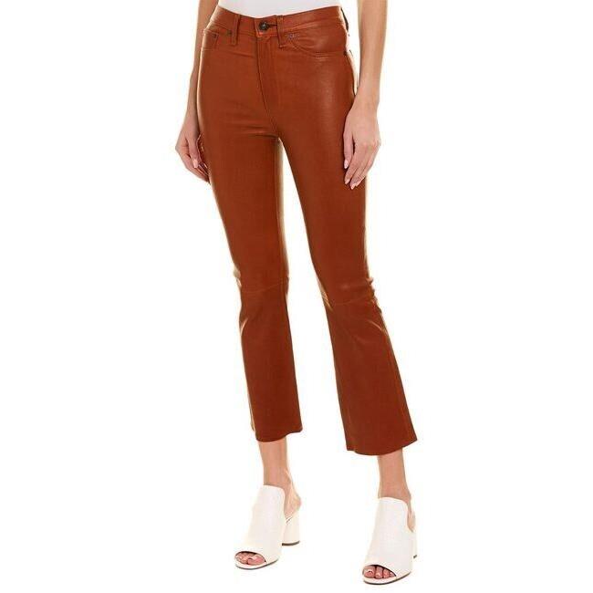 Rag Bone Dry Henna Hana Leather Pants Size: 26