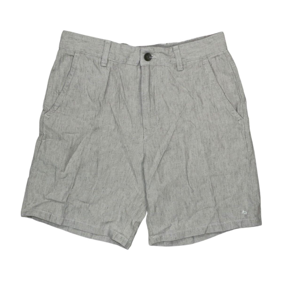 Rag Bone Eaton Collection 7 Inseam Linen Blend Men`s Shorts 29 Grey