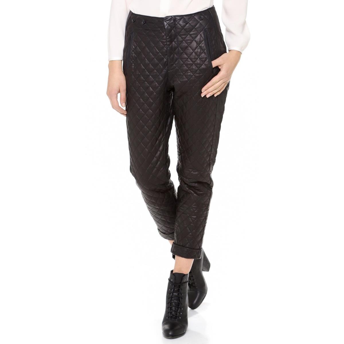 Rag Bone Woodstock Leather Pants Size 2 Msrp: 395.00