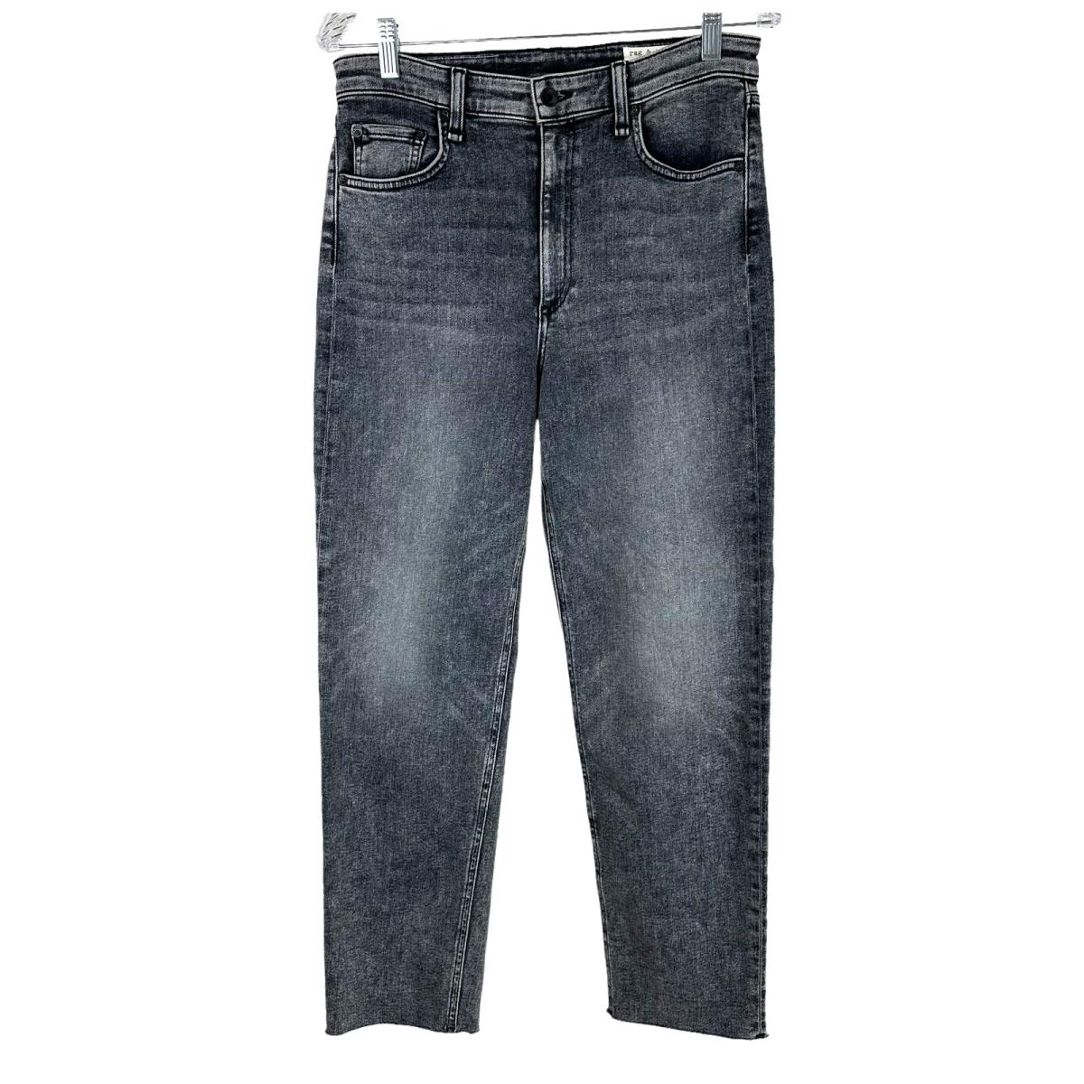 Rag Bone Nina High Rise Cigarette Black Sage Women`s Size 30