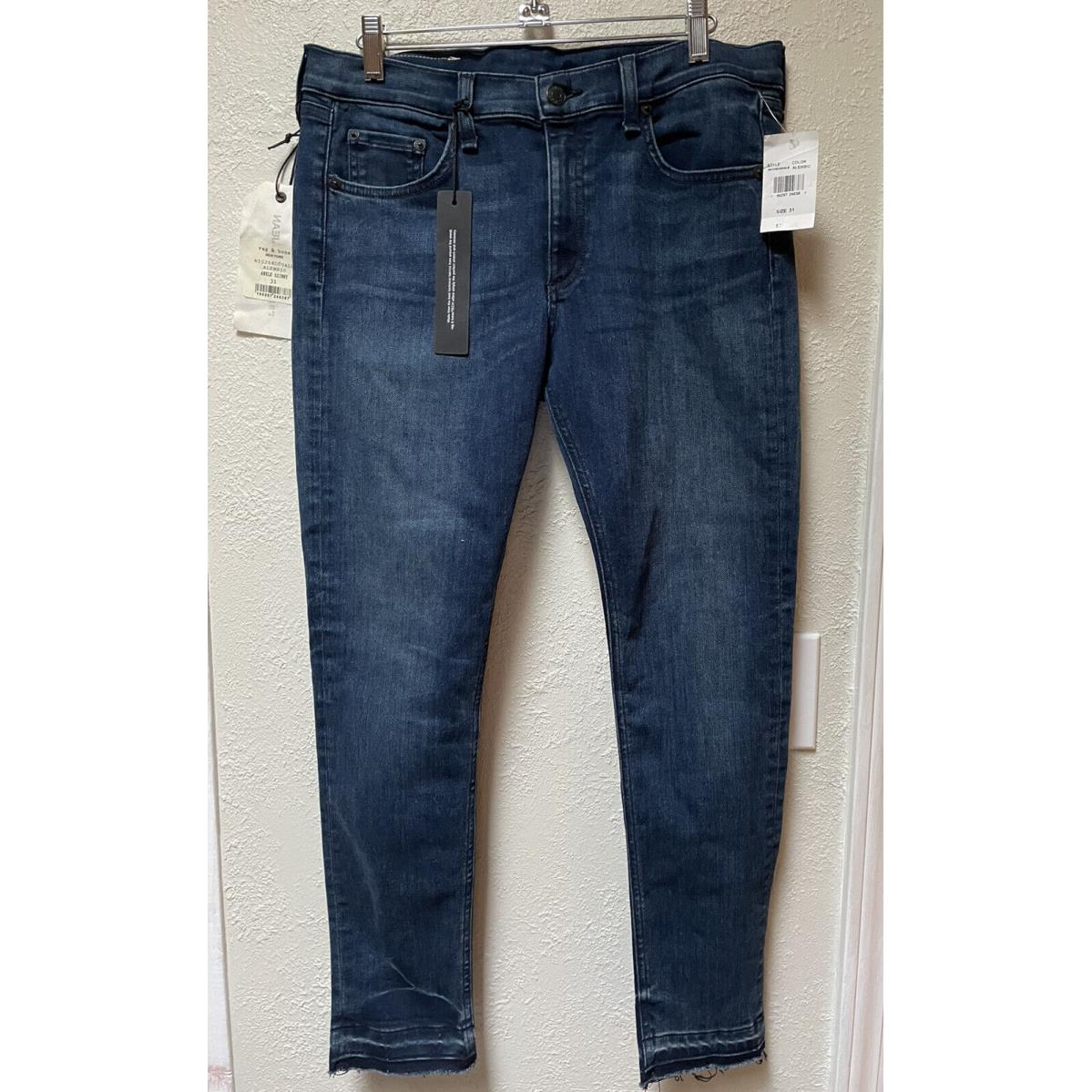 Rag Bone Ankle Skinny Released Hem Jeans Women`s Size 31 Alembic Ret.$225