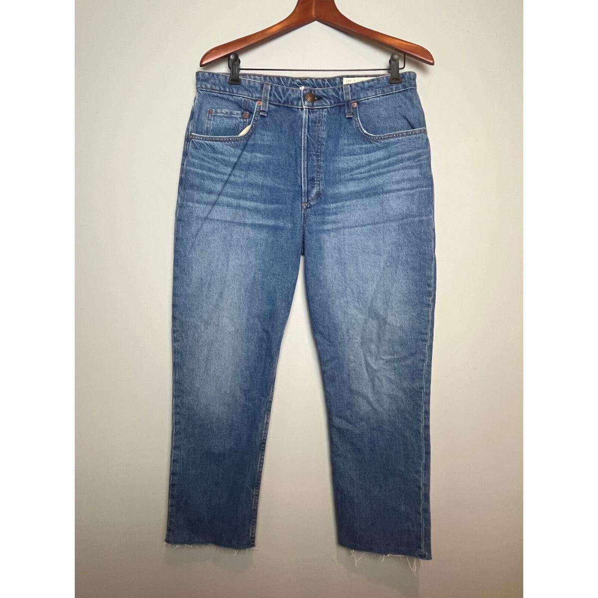 Rag Bone Nina High Rise Ankle Cigarette Jeans in Monty Size 32