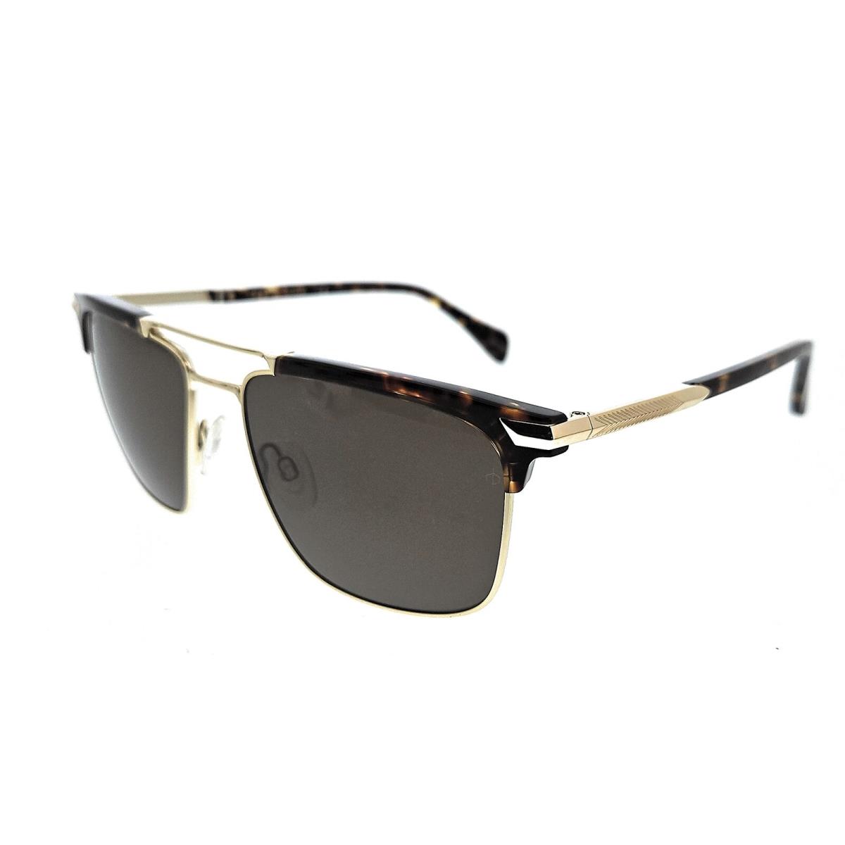 Rag Bone RNB5032/G/S Lvl Lvl Gold Havana Square Sunglasses - Gold Havana, Frame: Gold Havana, Lens: Brown