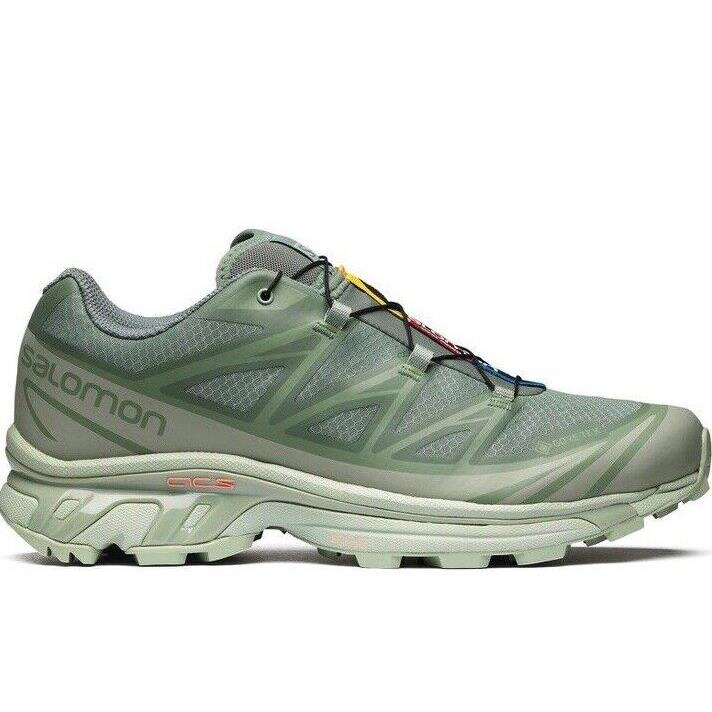 Salomon XT-6 Gtx Gore-tex Desert Sage Lily Pad Laurel Green Trail Running Hiking