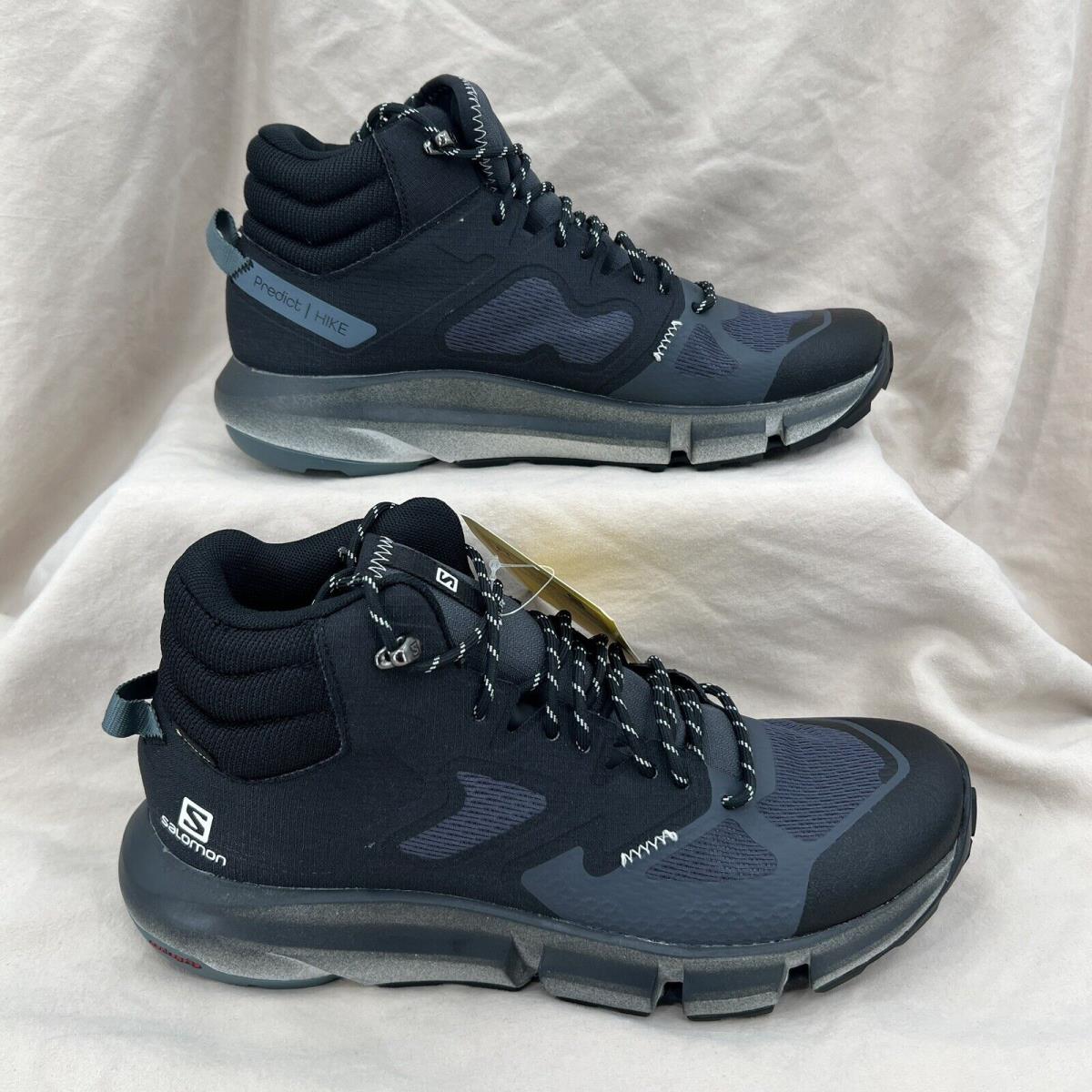 Salomon Predict Hike Mid Gtx Hiking Shoes Mens 9 Black Grey Outdoors Sample