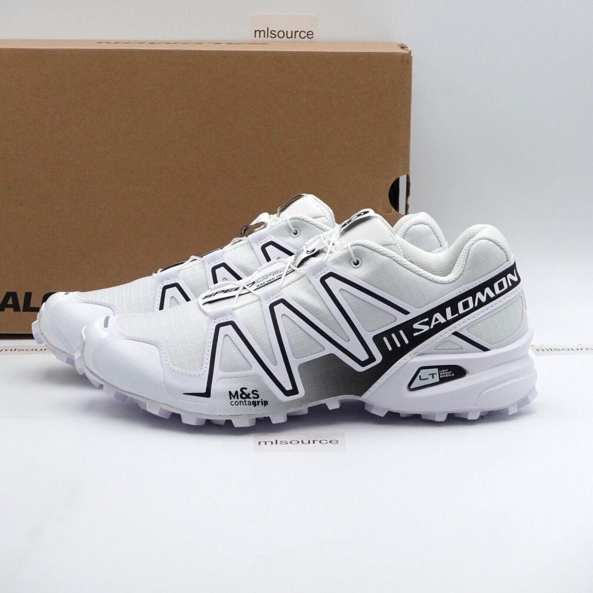 Size 10 Men`s / 11 Women`s Salomon Speedcross 3 Trail Running Shoes 413127 White