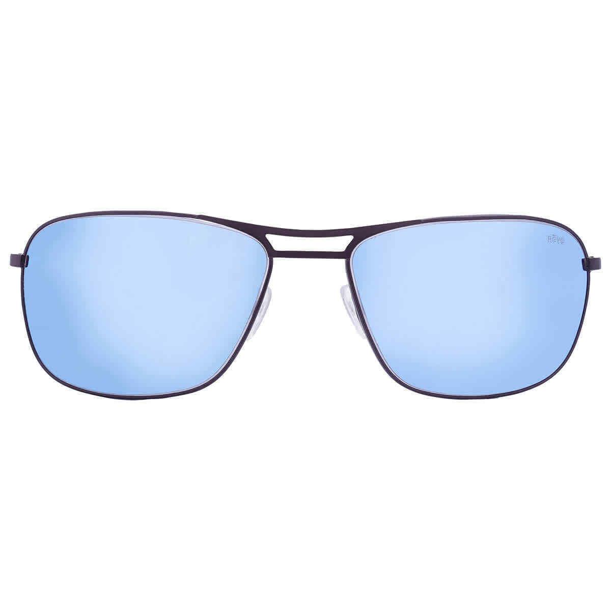 Revo Surge Blue Water Rectangular Unisex Sunglasses RE 1138 00 BL 62