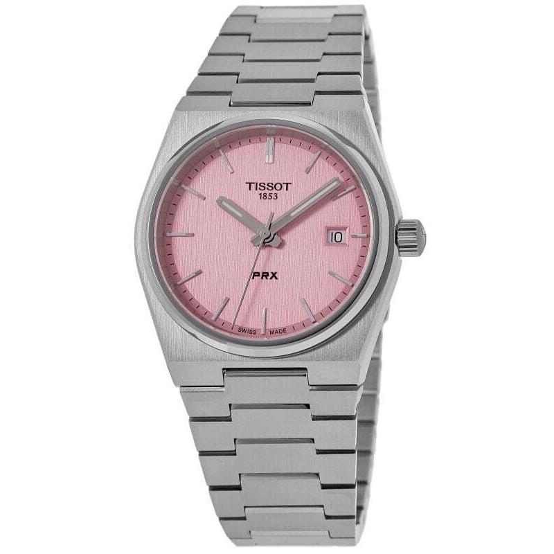 Tissot Prx 35mm Quartz Pink Dial Steel Women`s Watch T137.210.11.331.00