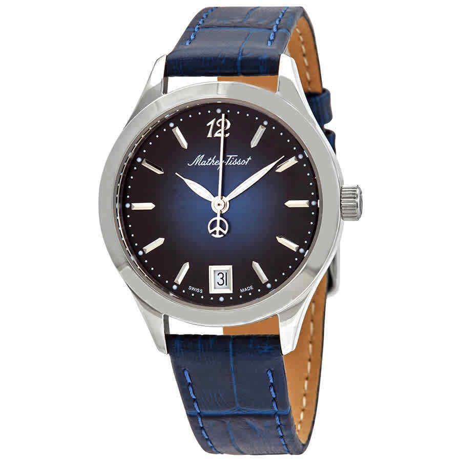 Mathey-tissot Urban Quartz Blue Dial Ladies Watch D411ABU