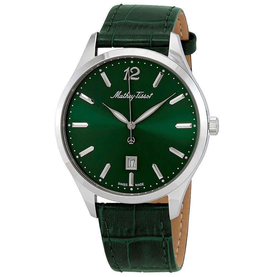 Mathey-tissot Urban Quartz Green Dial Men`s Watch H411AV