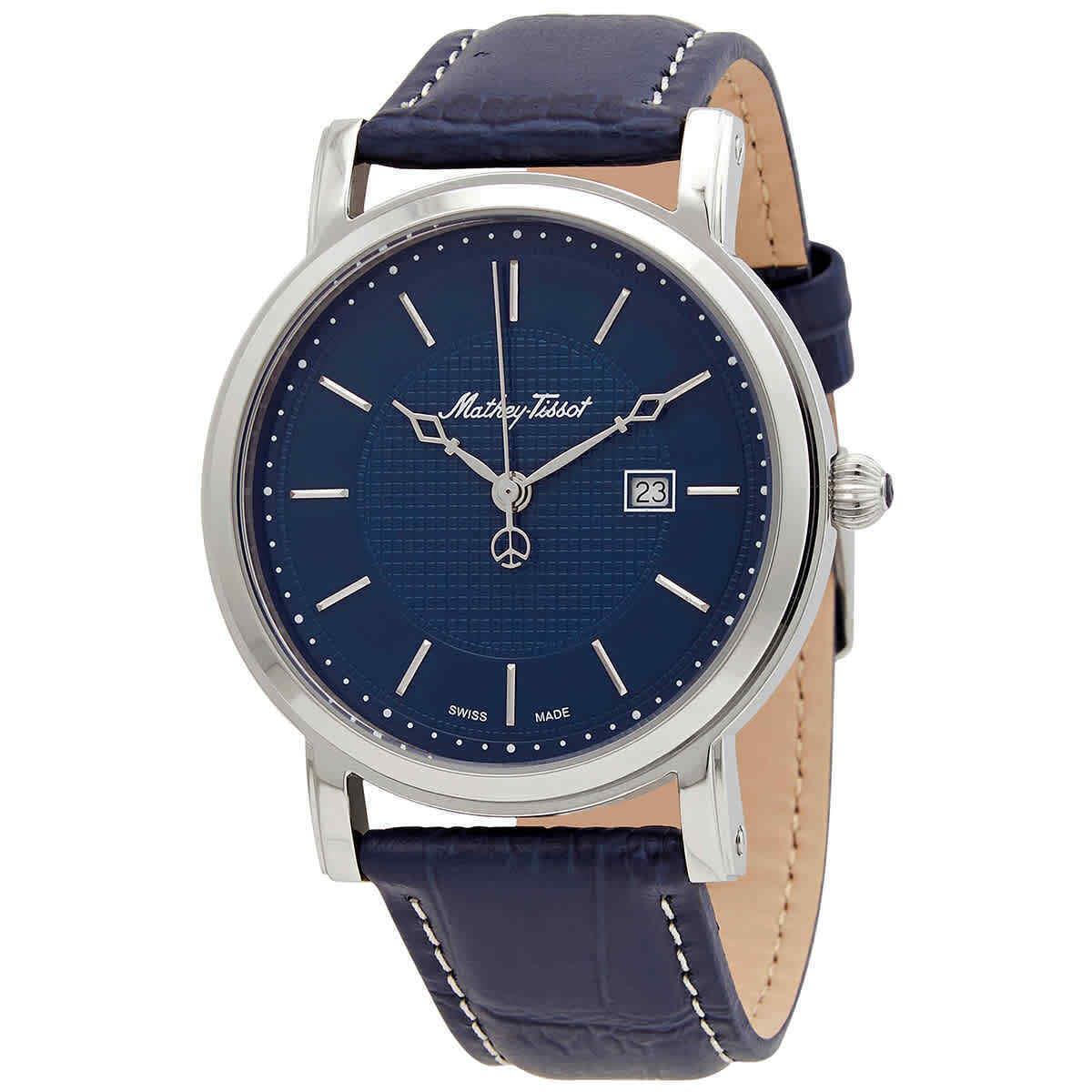 Mathey-tissot City Quartz Blue Dial Men`s Watch HB611251ABU