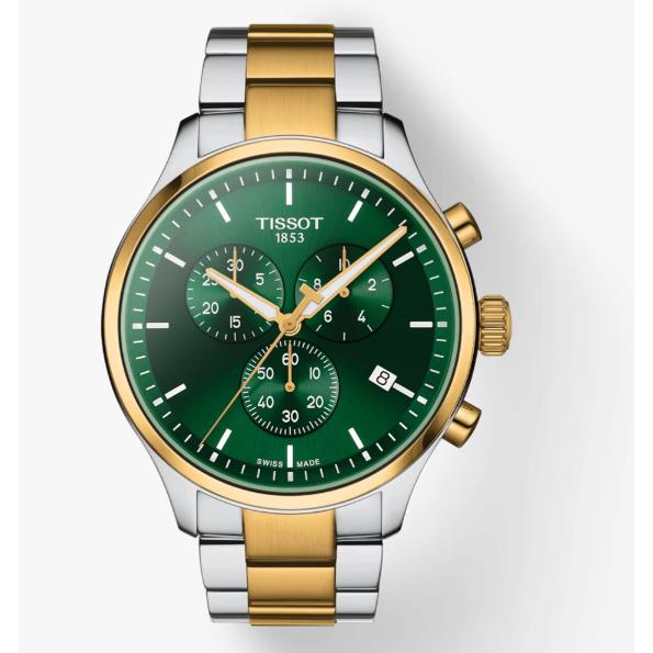 Tissot Chrono XL Classic T-sport Green Swiss Quartz Men`s Watch T1166172209100