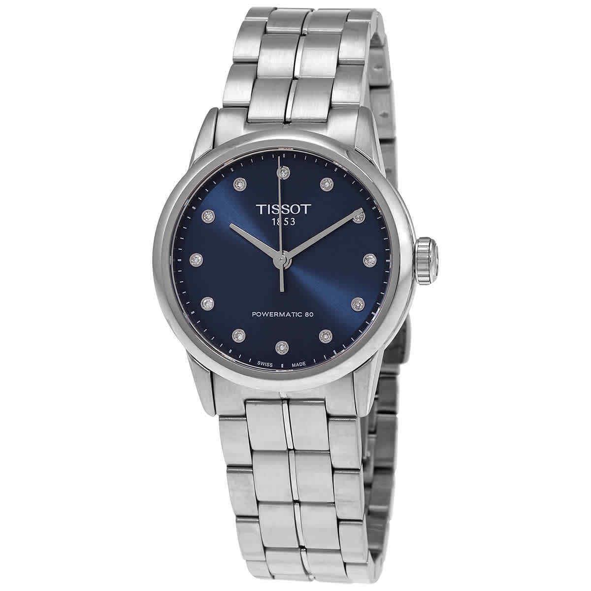 Tissot Luxury Automatic Diamond Blue Dial Ladies Watch T086.207.11.046.00