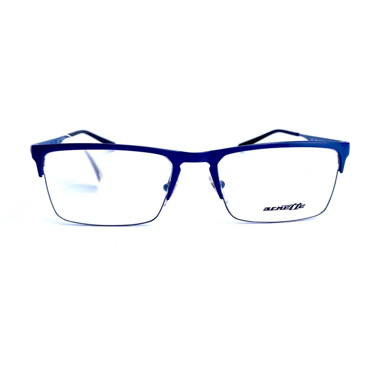 Arnette Rectangular Blue Half Rim Metal Eyeglasses Tail 6118 697 54 18 140