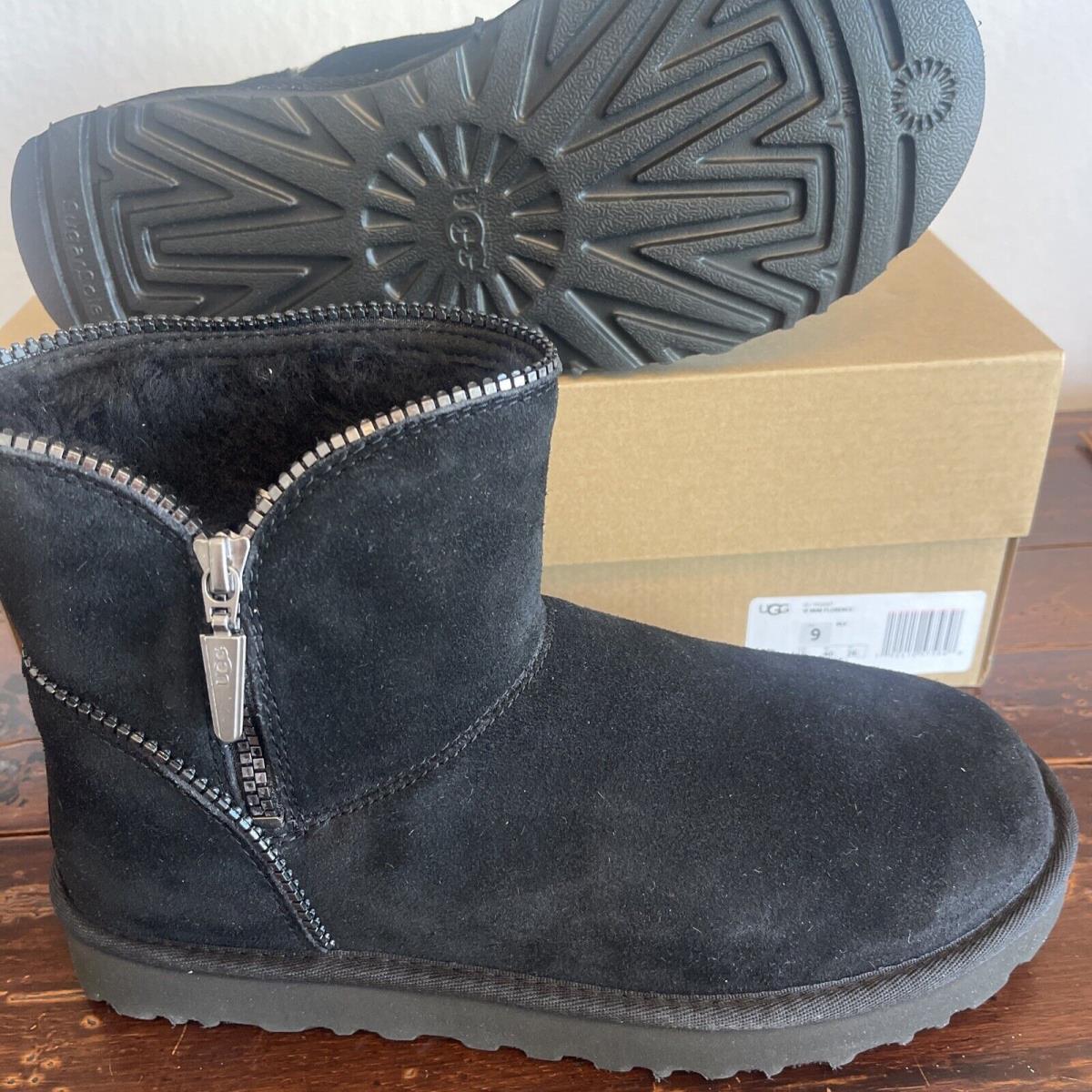 Ugg (1110697) Mini Florence Black Size 9 Woman`s Boots 1110697