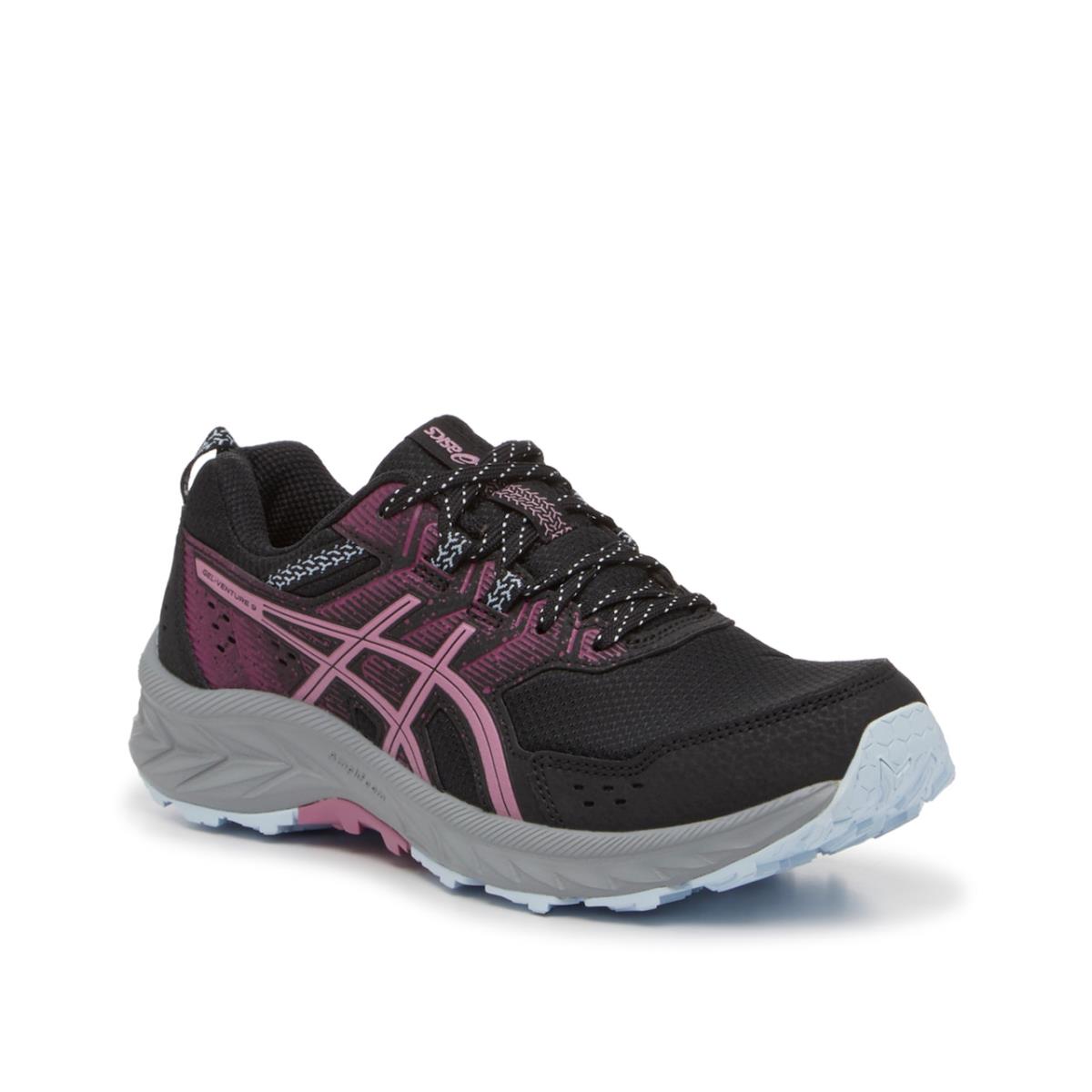 Woman`s Sneakers Asics Gel Venture 9 Running Shoe - Black/Soft Berry Purple