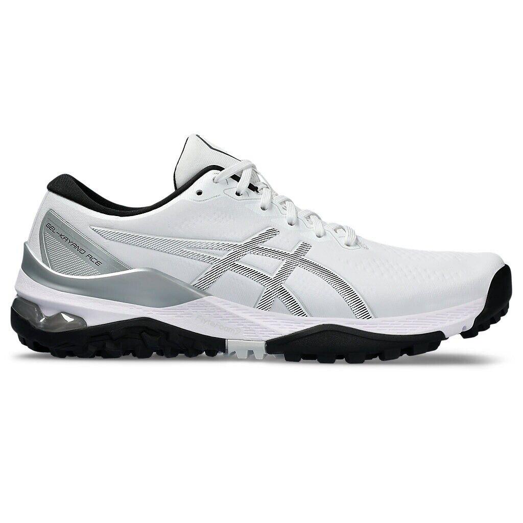 Asics Golf Gel Kayano Ace 2 Men`s Golf Shoes 100 White Black 10.5 M