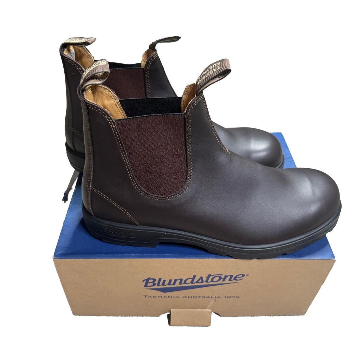 Blundstone Classics 550 Elastic Sided Chelsea Boot Walnut Brown US Men 14