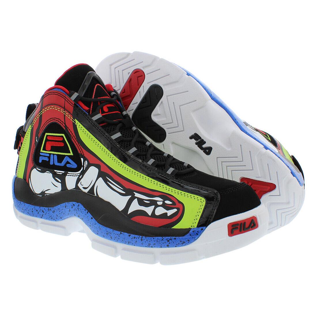 Fila Grant Hill 2 Racing Mens Shoes - Blue/White/Red/Green, Main: Multi-Colored