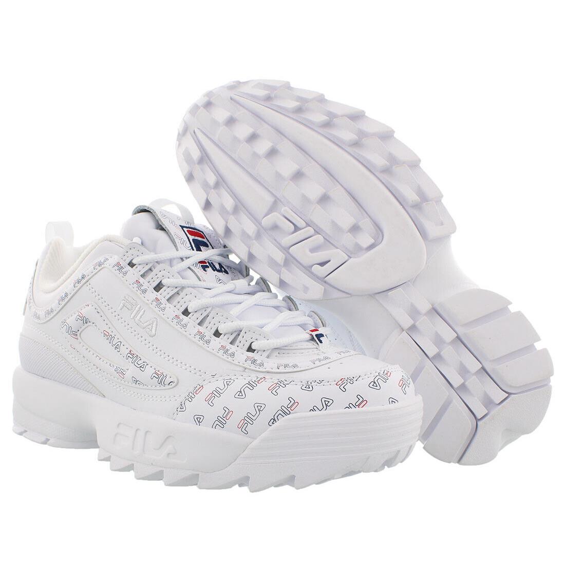 Fila Disruptor II Multiflag Womens Shoes Size 11 Color: White/navy/red