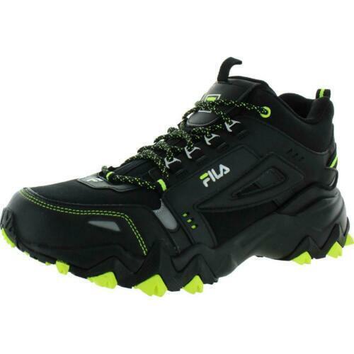 Fila Mens Oakmont Trail Black/lime Green 1JM00845 - Black