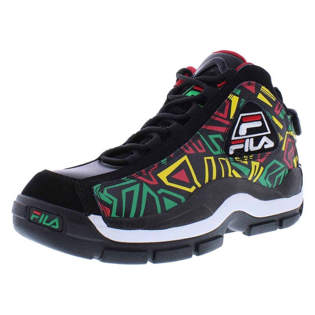 Fila Men`s Grant Hill 2 Sneaker - Black/Jelly Bean/Lemon