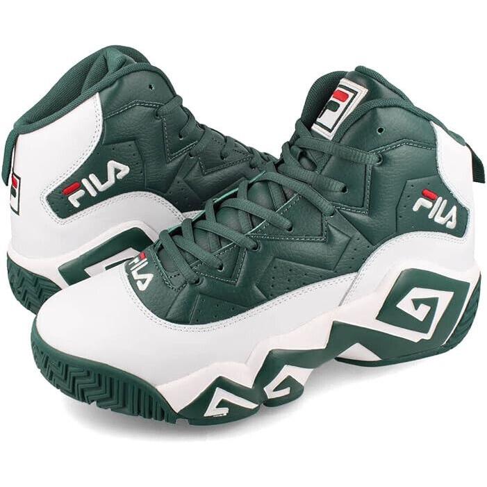 Fila Men`s MB Jamal Mashburn Basketball Shoes White Green 1BM01863-124