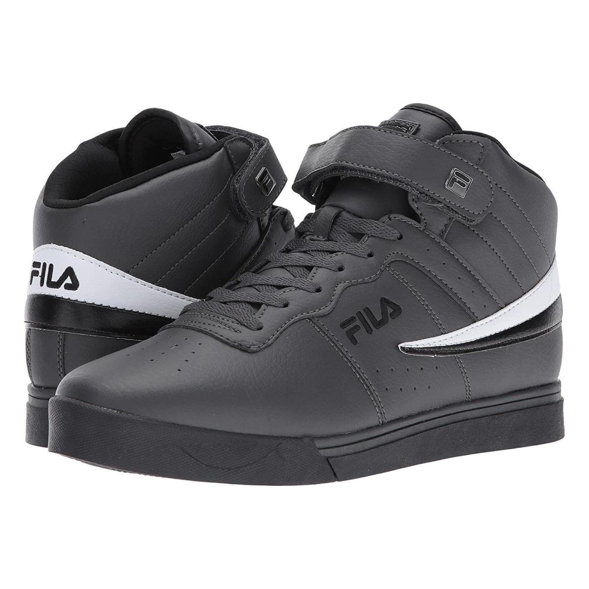 Fila Vulc 13 Mid Lace-up Sneakers Basketball Trainer Men Shoes Black Size 10