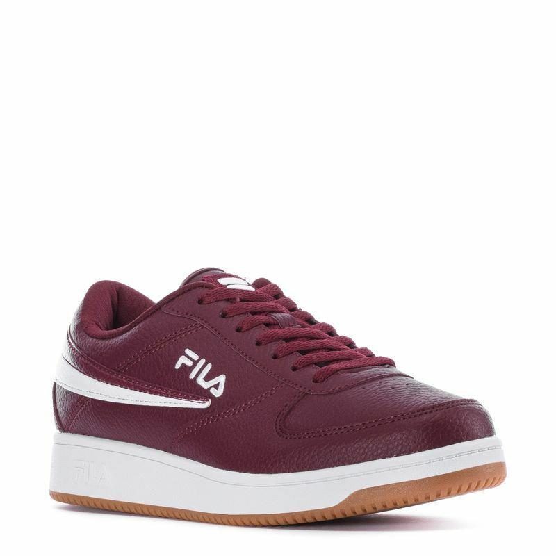 Fila A-low Lace-up Trainer Sports Athletic Men Shoes Burgundy/white Size 8.5