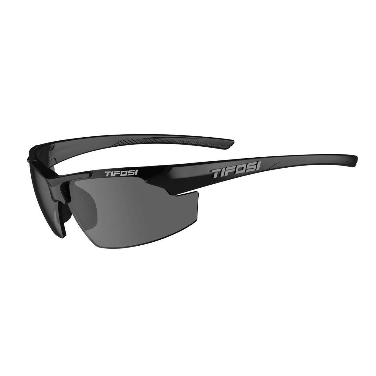Tifosi Optics Track Sunglasses Gloss Black Smoke