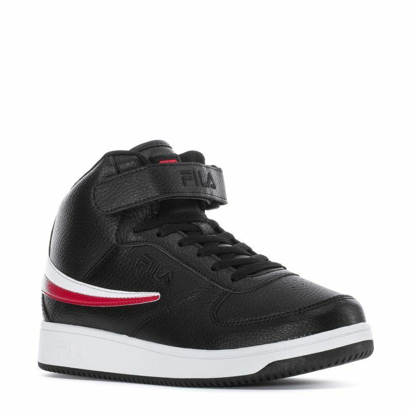 Fila A-high Leather Trainer Sport Sneakers Men Shoes Black/red/white Size 10