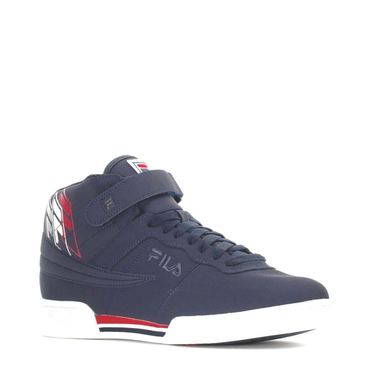 Fila F-13 F-box Mid Basketball Trainers Sport Sneaker Men Shoes Navy Size 10