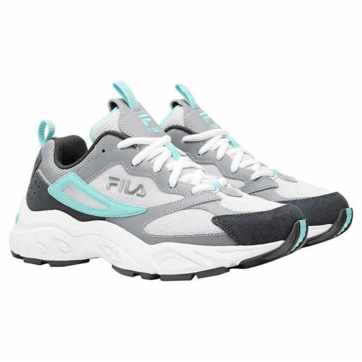 Fila Recollector Low Trainers Sports Sneakers Women Shoes Grey/ Mint Size 8