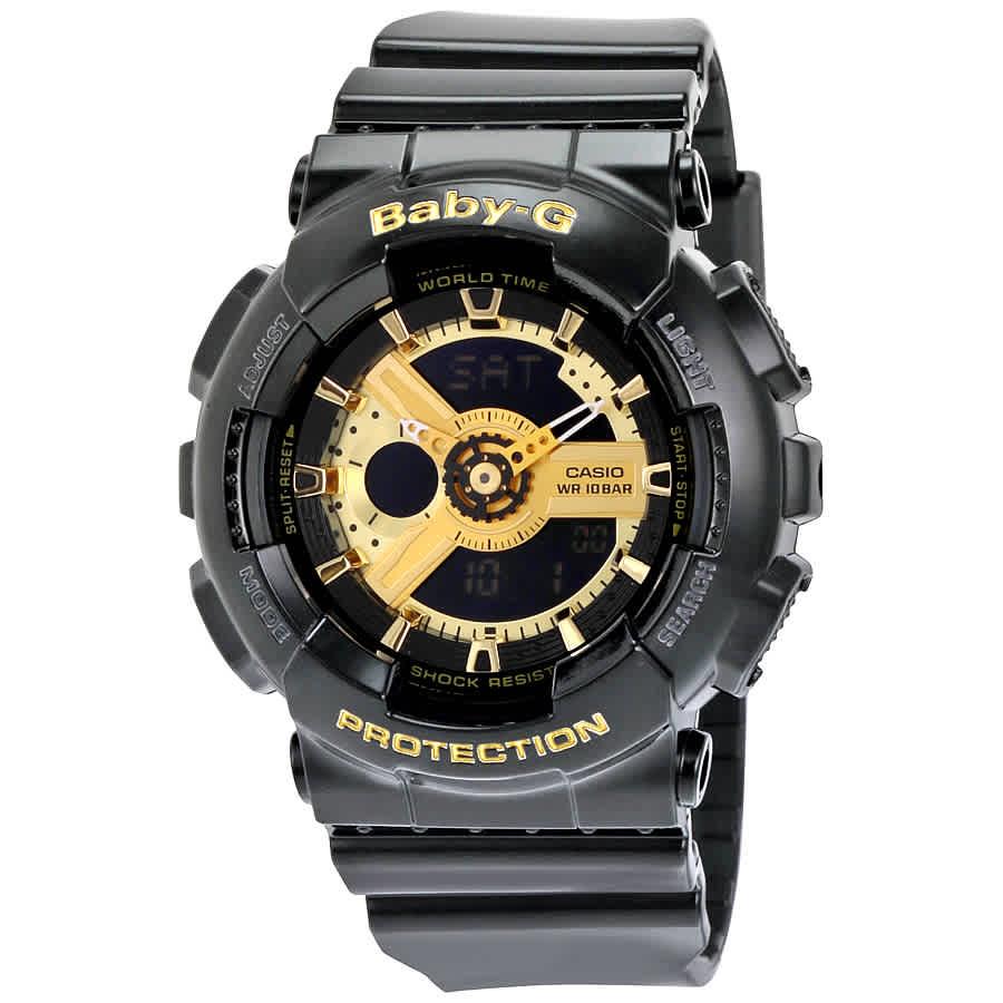 Casio Baby G Analog Digital Dial Ladies Watch Black